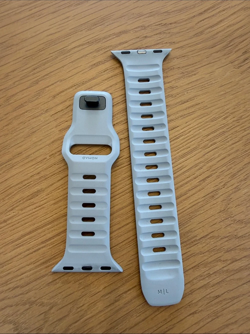Apple Watch Bands in Black, Orange & Light Gray